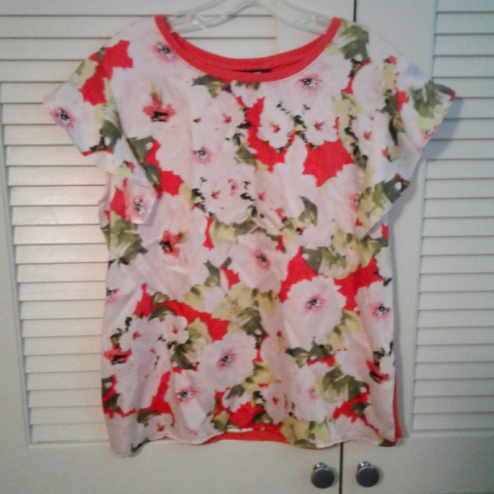 DKNY flutter sleeve blouse